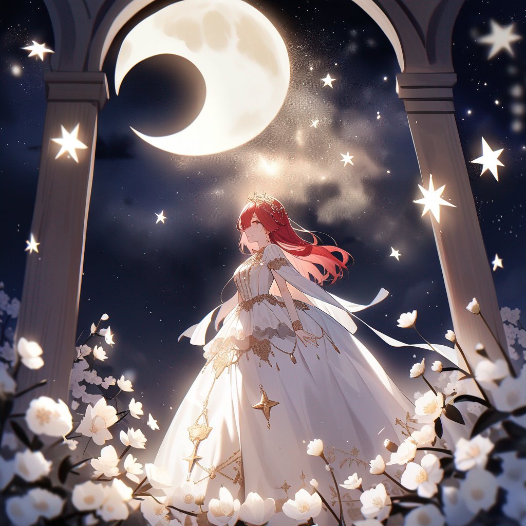 En una noche donde las estrellas susurraban secretos olvidados, un sendero místico se abre entre árboles centenarios de hojas púrpura. Cada farol rojo colgante parece guardar la memoria de un deseo.
Bajo la luz de la luna, un viajero solitario camina: su capa verde y negra ondea con el viento cargado de magia. Nadie sabe su nombre, pero los que lo han visto juran que los sueños se vuelven más vívidos tras su paso.
Con cada paso, el silencio se vuelve más profundo. Se dice que este camino solo aparece a quienes buscan la verdad… pero no todos regresan con ella.
Esta noche, el viajero se acerca a su destino. ¿Encontrará la promesa que lo hizo partir, o quedará atrapado en el susurro eterno de los árboles encantados?