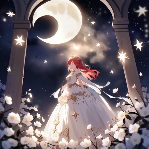 En una noche donde las estrellas susurraban secretos olvidados, un sendero místico se abre entre árboles centenarios de hojas púrpura. Cada farol rojo colgante parece guardar la memoria de un deseo.
Bajo la luz de la luna, un viajero solitario camina: su capa verde y negra ondea con el viento cargado de magia. Nadie sabe su nombre, pero los que lo han visto juran que los sueños se vuelven más vívidos tras su paso.
Con cada paso, el silencio se vuelve más profundo. Se dice que este camino solo aparece a quienes buscan la verdad… pero no todos regresan con ella.
Esta noche, el viajero se acerca a su destino. ¿Encontrará la promesa que lo hizo partir, o quedará atrapado en el susurro eterno de los árboles encantados?